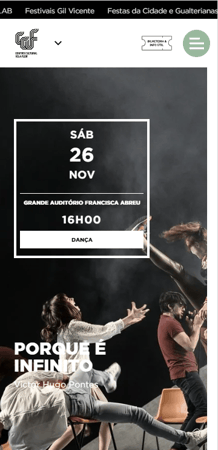 Centro Cultural Vila Flor mobile app screen 1