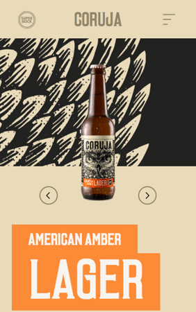 Cerveja Coruja mobile app screen 1
