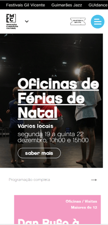 Educação e Mediação Cultural mobile app screen 1