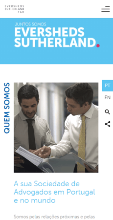 Eversheds sutherland.pt mobile app screen 1