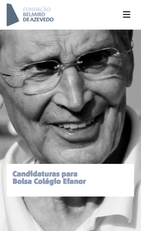 Fundação Belmiro de Azevedo mobile app screen 1