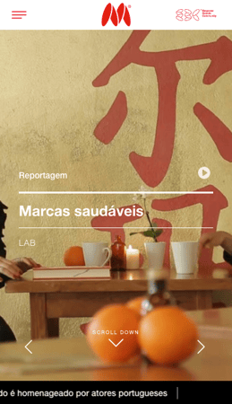 Imagens de Marca mobile app screen 1