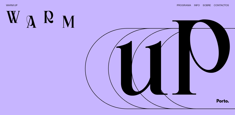 Warm up Porto mobile app screen 1