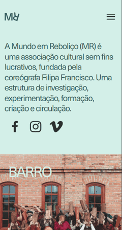 Mundo Reboliço mobile app screen 1