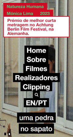 Uma Pedra no Sapato mobile app screen 1