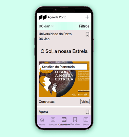 Agenda Porto mobile app screen 14
