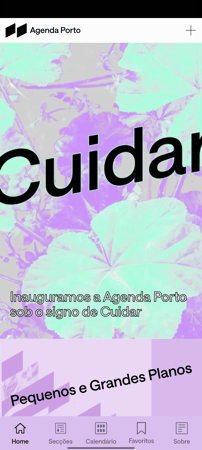 Agenda Porto mobile app screen 6
