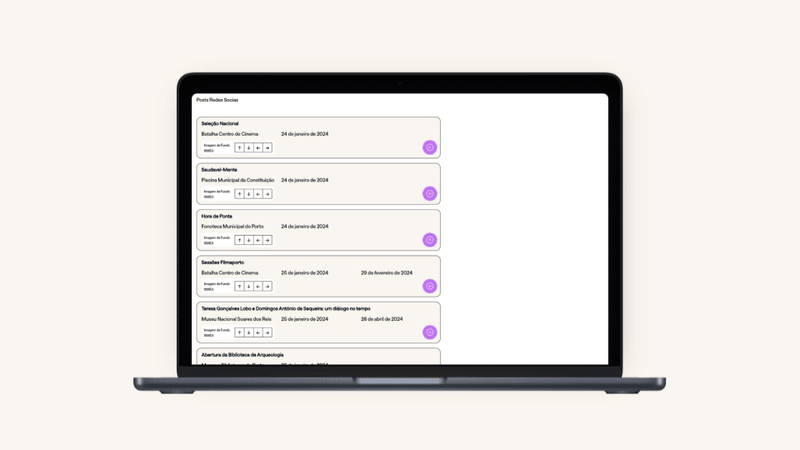 Agenda Porto mobile app screen 23