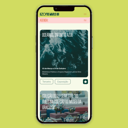 Azores What's On mobile app screen 18