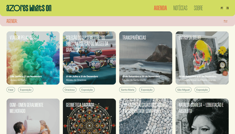 Azores What's On mobile app screen 21