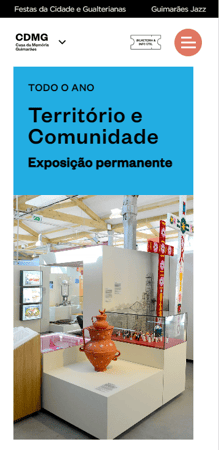 Casa da Memória Guimarães mobile app screen 3