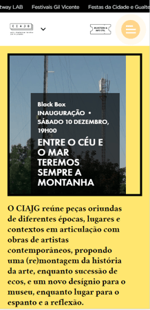 Centro Internacional das Artes José de Guimarães mobile app screen 3