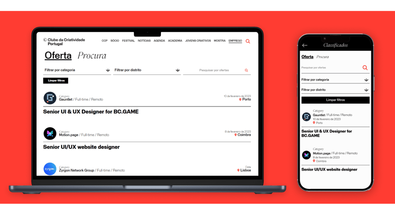 Clube Criativos Portugal mobile app screen 11