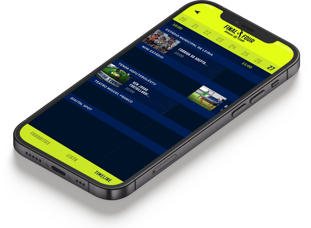 Final Four Allianz CUP mobile app screen 8
