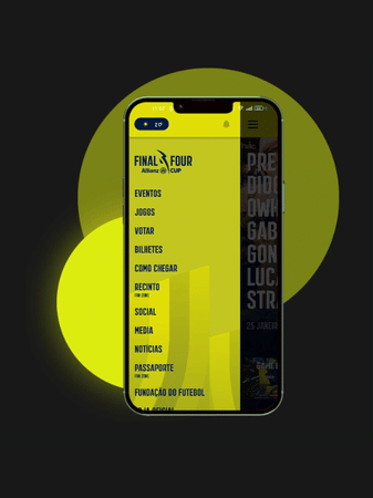 Final Four Allianz CUP mobile app screen 11