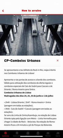 Rock in Rio mobile app screen 4