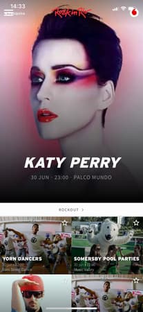 Rock in Rio mobile app screen 3
