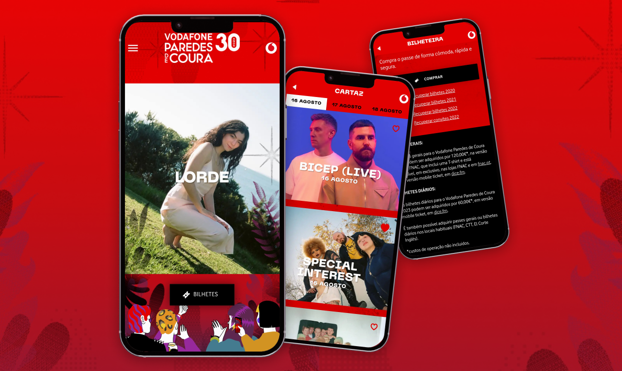 Project Screenshot: Vodafone Paredes de Coura