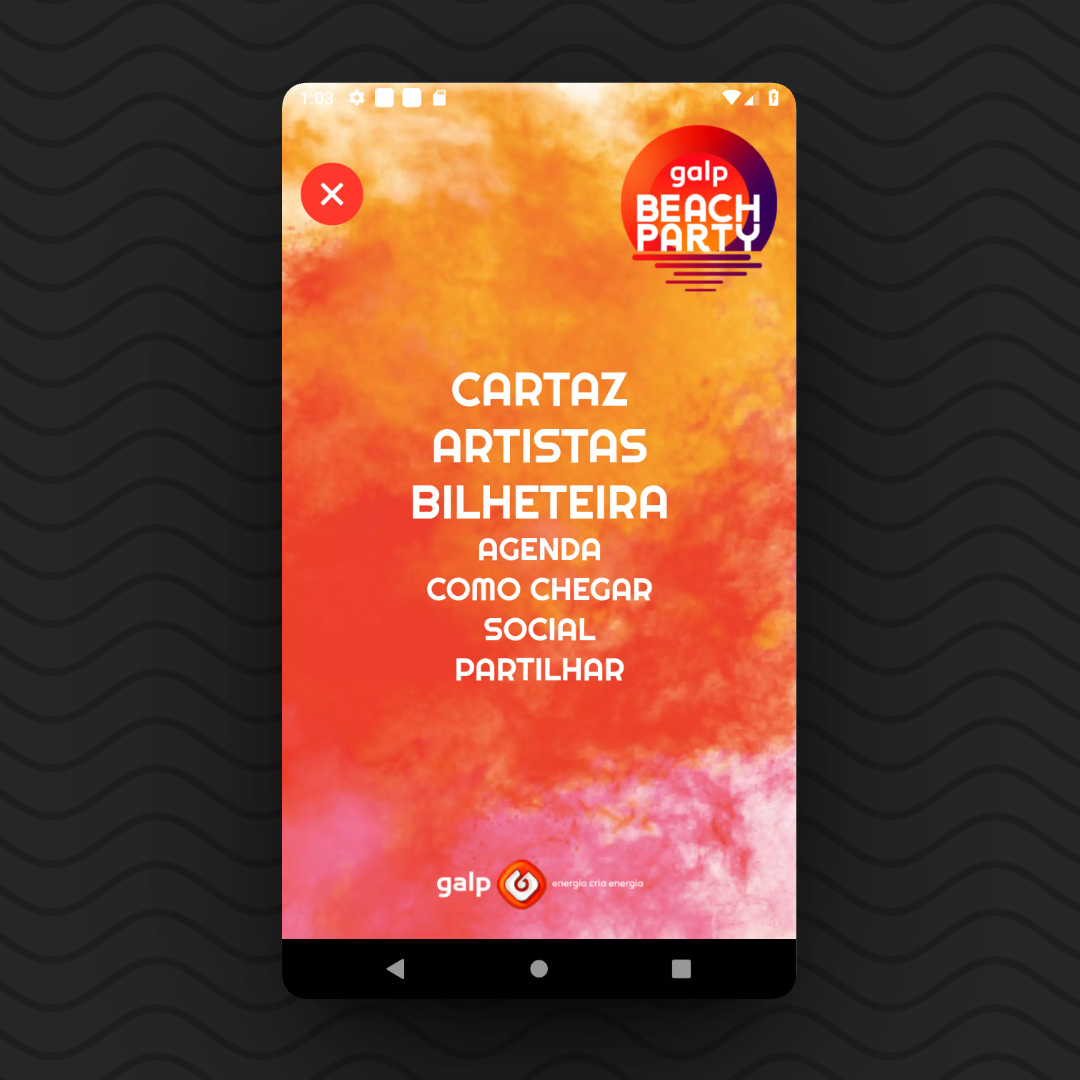 Project Screenshot: Galp Beach Party Festival