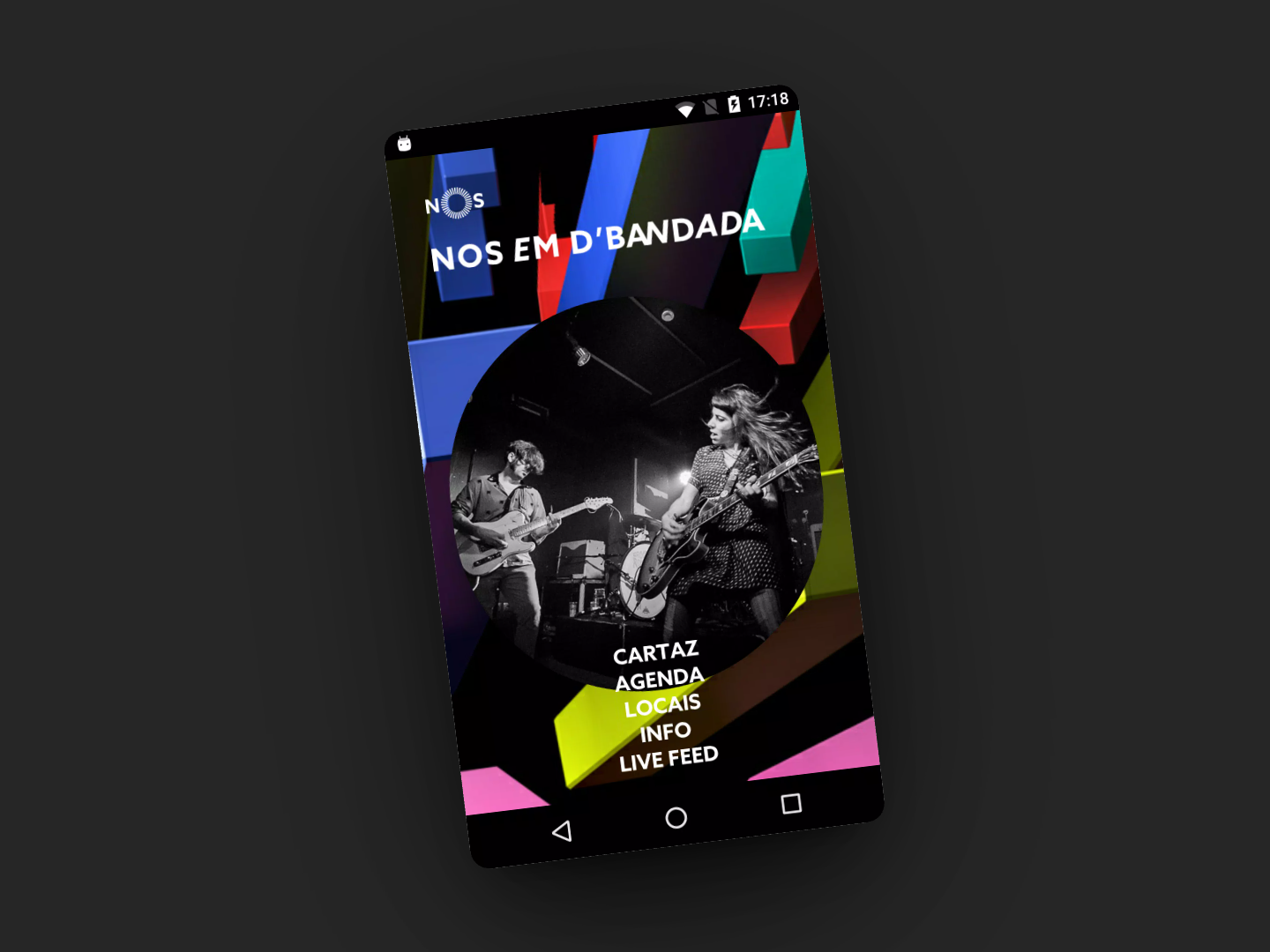 Project Screenshot: NOS em D'Bandada App